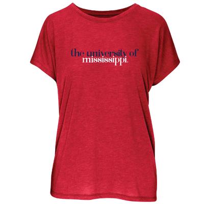 THE U OF M BLOSSOM TEE RED