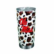 OLE MISS 20OZ TEAM LEOPARD STAINLESS TUMBLER