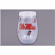 OLE MISS LOGO WINE TUMBLER AND LID