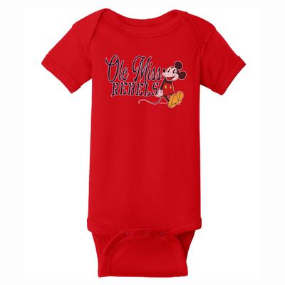 CLEARANCE OLE MISS SWINGBACK MICKEY INFANT CREEPER