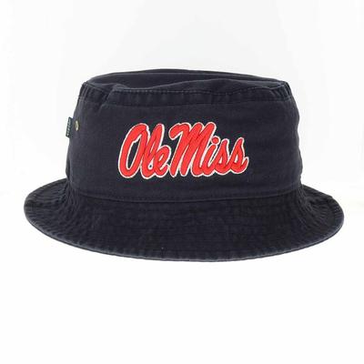 OLE MISS RELAXED TWILL BUCKET HAT NAVY