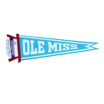 9X 27 BLOCK OLE MISS PENNANT