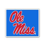 12 INCH STACKED OLE MISS MAGNET