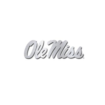 3IN SCRIPT OLE MISS DECAL CHROME