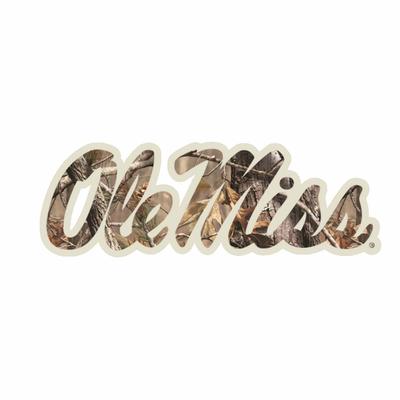 3IN CAMO SCRIPT OLE MISS DECAL