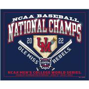 READY TO FRAME CWS CHAMPIONS HOME PLATE CROSSED BATS 8X10 PRINT