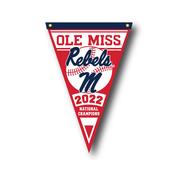 OLE MISS CWS CHAMPIONS 12X30 PENNANT