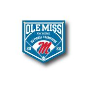 OLE MISS CWS CHAMPIONS 18X18 BANNER