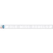 1.5X21 WHITE OLE MISS REBELS M DECAL