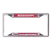 OLE MISS NATIONAL CHAMPIONS LICENSE PLATE FRAME