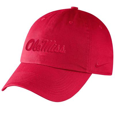 OLE MISS ADJUSTABLE CAMPUS CAP RED
