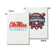 OLE MISS BASEBALL NATIONAL CHAMPIONSHIP 28X40 BANNER