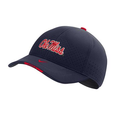 YOUTH OLE MISS SIDELINE L91 CAP NAVY