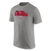 SCRIPT OLE MISS 100 PERCENT COTTON CORE TEE