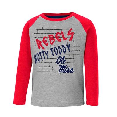 CLEARANCE OLE MISS TODDLER EAST END LS RAGLAN