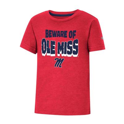 CLEARANCE OLE MISS TODDLER SHARK SS TEE RED