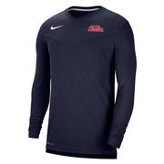 CLEARANCE OLE MISS NIKE UV COACH LS TEE