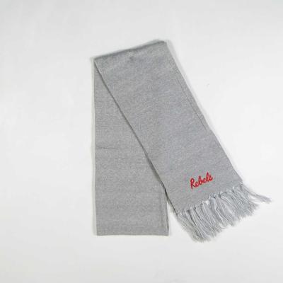 REBELS MARLED FRINGED SCARF GREY