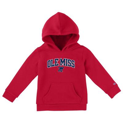 OLE MISS SCRIPT M TODDLER HOODIE RED