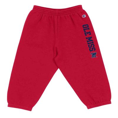 OLE MISS TODDLER FLEECE PANTS RED