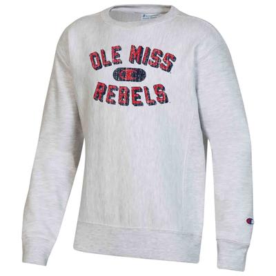 OLE MISS REBELS YOUTH CHAMPION REVERSE WEAVE CREW
