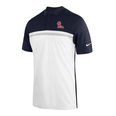 SCRIPT OLE MISS NIKE VICTORY COLORBLOCK POLO NAVY