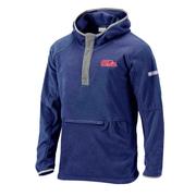 SCRIPT OLE MISS BASIN TRAIL HALF SNAP FLEECE HOODIE