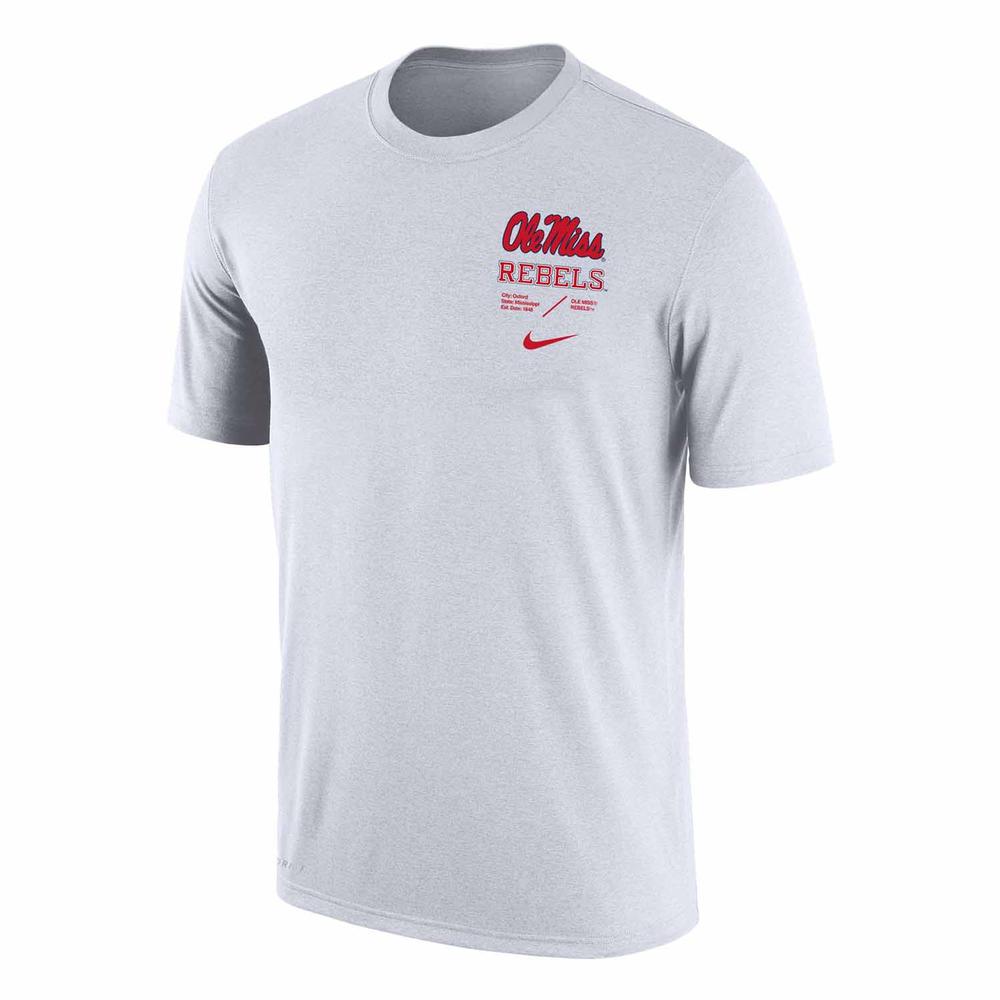 SS OLE MISS REBELS CITY OF OXFORD DRIFIT COTTON TEE