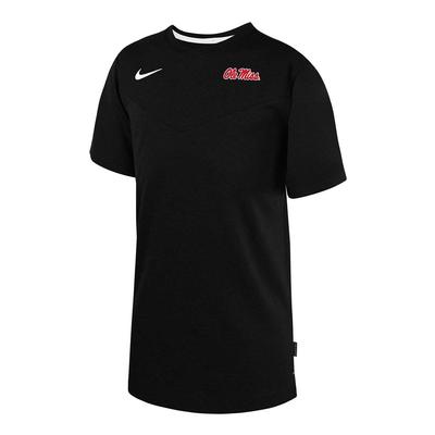 YOUTH SS OLE MISS DRIFIT UV COACH TOP BLACK