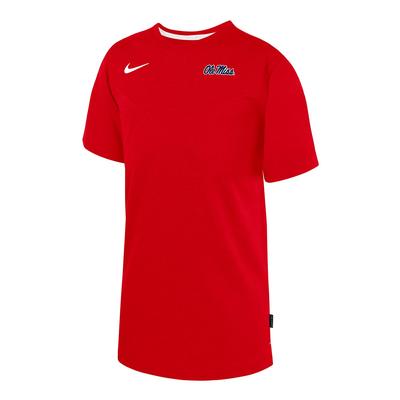 YOUTH SS OLE MISS DRIFIT UV COACH TOP RED