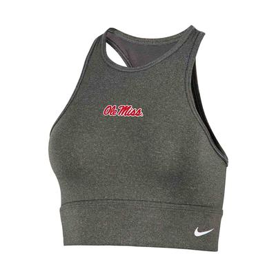 OLE MISS EVERYTHING SPORTS BRA CARBON_HEATHER