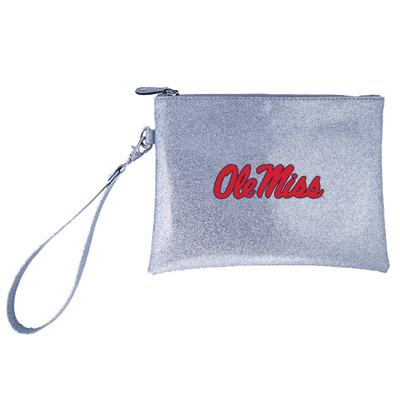 OLE MISS LARGE ACCESSORY CASE SILVER_SHIMMER