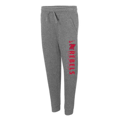 SCRIPT M REBELS CLUB FLEECE JOGGER DARK_HEATHER