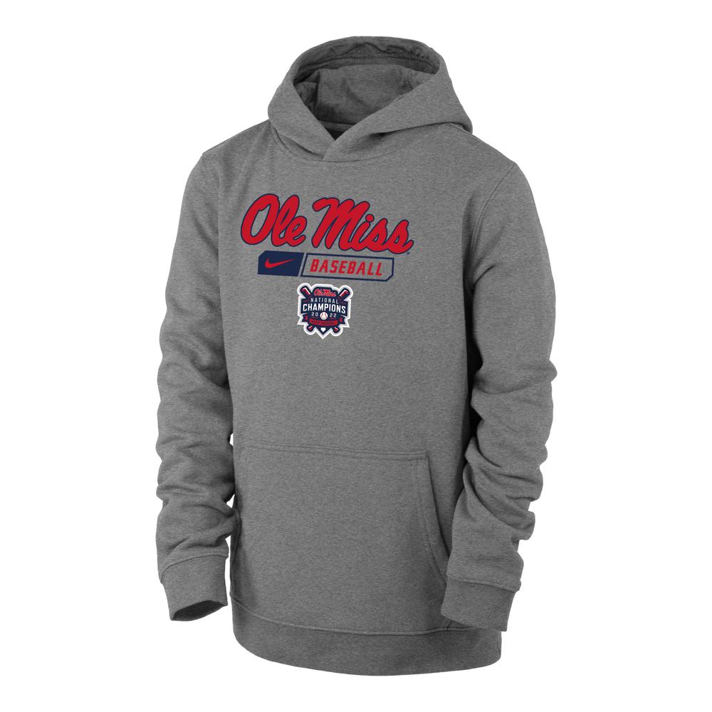 YOUTH SCRIPT OLE MISS CWS CHAMPIONS PO HOODY