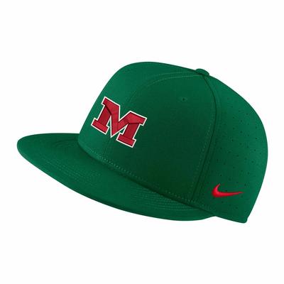 M OLE MISS AERO TRUE BASEBALL CAP PINEGREEN