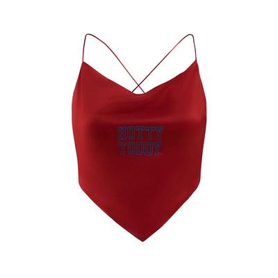 CLEARANCE HOTTY TODDY SPRINT HALTER TOP RED