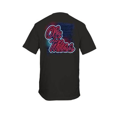 OLE MISS HOTTY TODDY NEON SIGN SS TEE