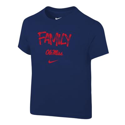 SS OLE MISS FAMILY CORE TEE NAVY