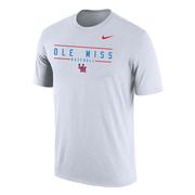 OLE MISS BASEBALL DRI-FIT COTTON SS NIKE TEE