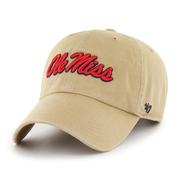 KHAKI OLE MISS CLEAN UP CAP