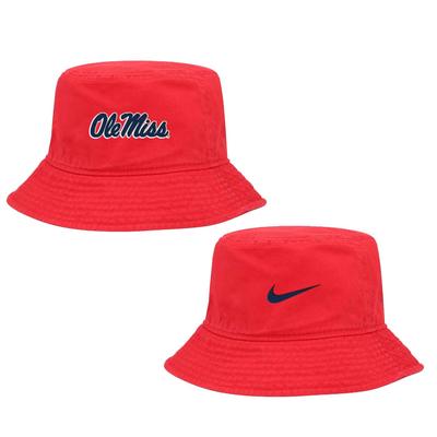 OLE MISS CORE BUCKET HAT RED