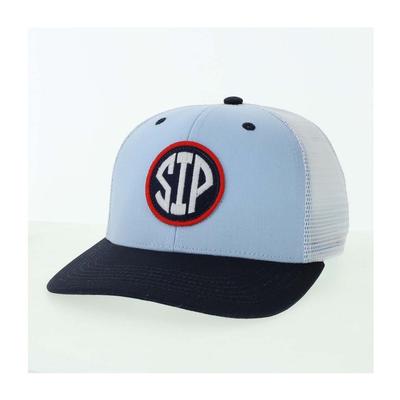 SIP MID PRO SNAPBACK CAP LT_BLUE_NAVY_WHITE