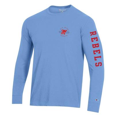 OLE MISS MENS LONG SLEEVE COTTON BLEND TEE LIGHT_BLUE