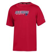 OLE MISS REBELS YOUTH SHORT SLEEVE IMPACT TEE