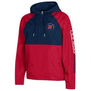 OLE MISS WOMENS COLOR BLOCKED PACKABLE JACKET