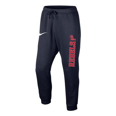 OLE MISS REBELS CLUB FLEECE JOGGER NAVY