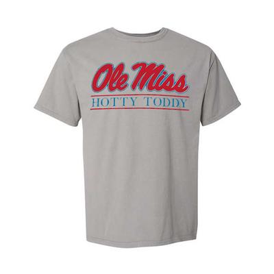 SS COMFORT WASH OLE MISS HOTTY TODDY BAR TEE CONCRETE