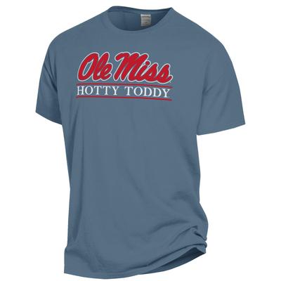 SS COMFORT WASH OLE MISS HOTTY TODDY BAR TEE SALTWATER