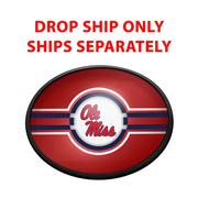 OLE MISS REBELS: OVAL SLIMLINE LIGHTED WALL SIGN