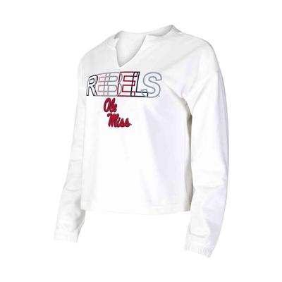 LS OLE MISS SUNRAY FRENCH TERRY TOP
